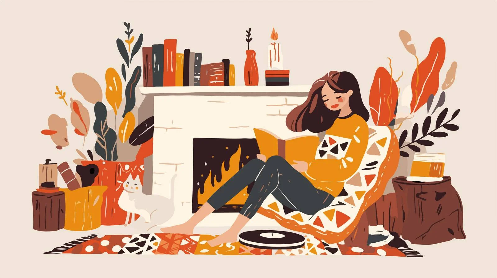 Hygge Elements in Isolated Furniture Items — free download from Dotvec