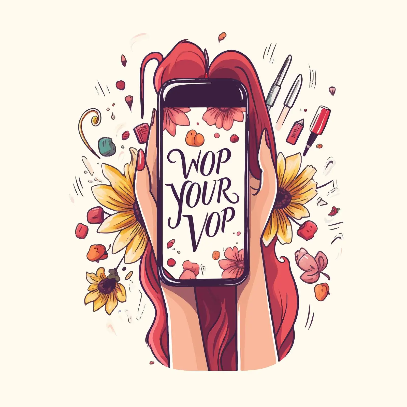 Handwritten Quote about Nail Fashion — free download from Dotvec