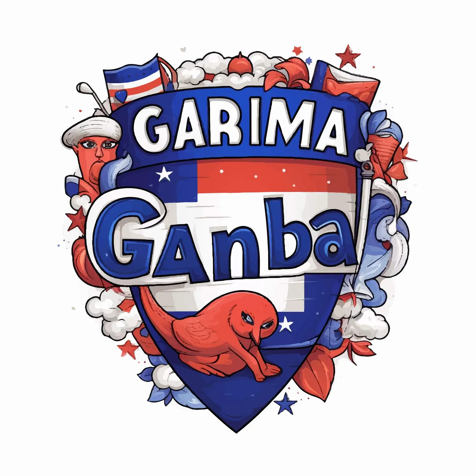 Patriotic Gambia Cartoon Vector Sublimation Bundle — free download from Dotvec