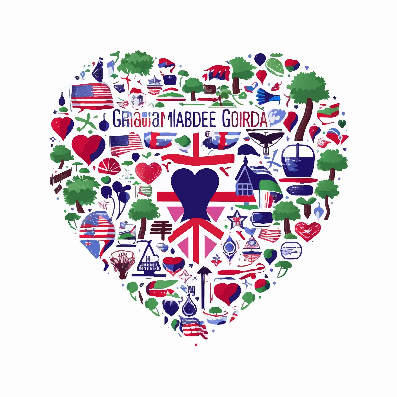 Gambia Patriotic Cartoon Vector Sublimation Bundle — free download from Dotvec