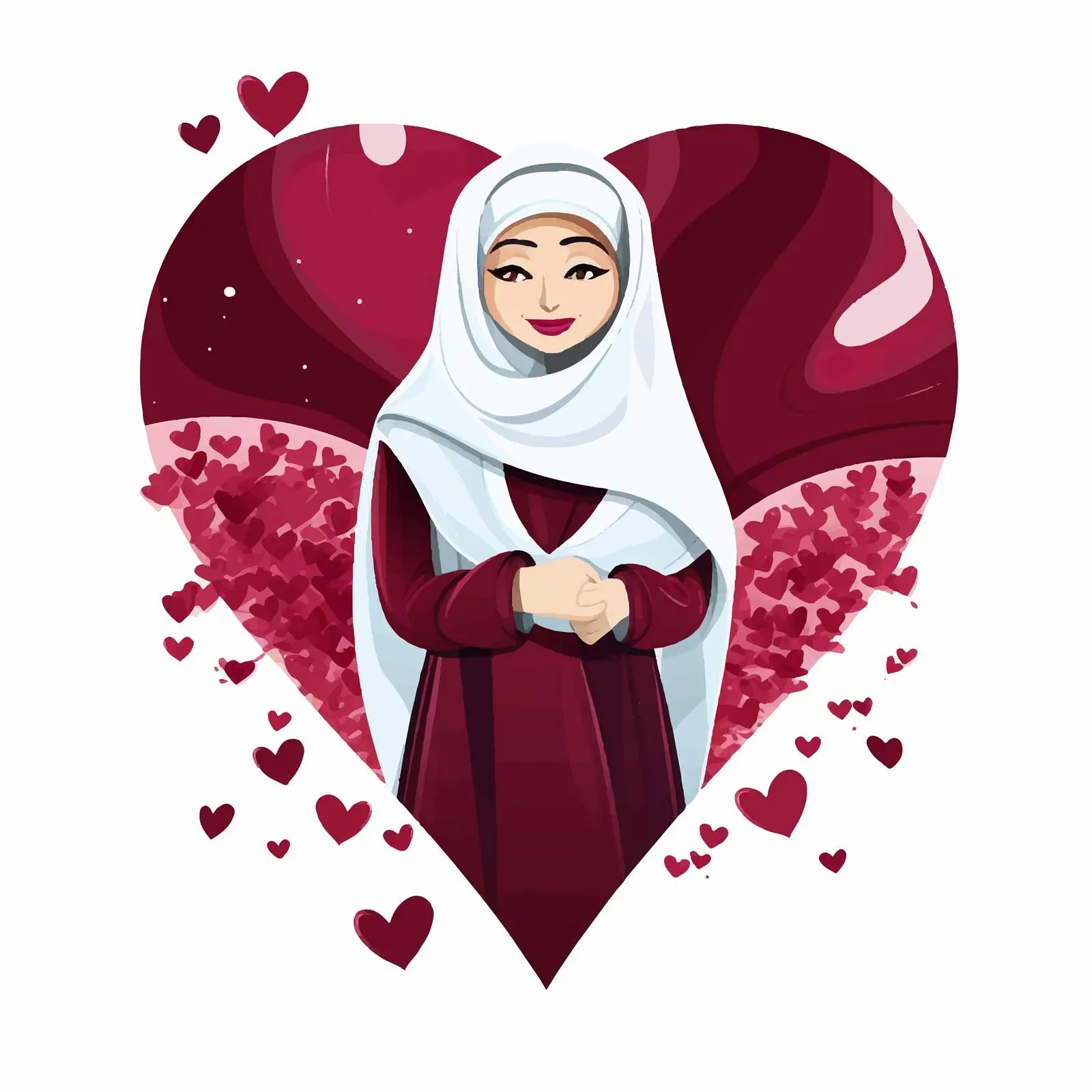 Patriotic Qatar Cartoon Vector Illustration — free download from Dotvec