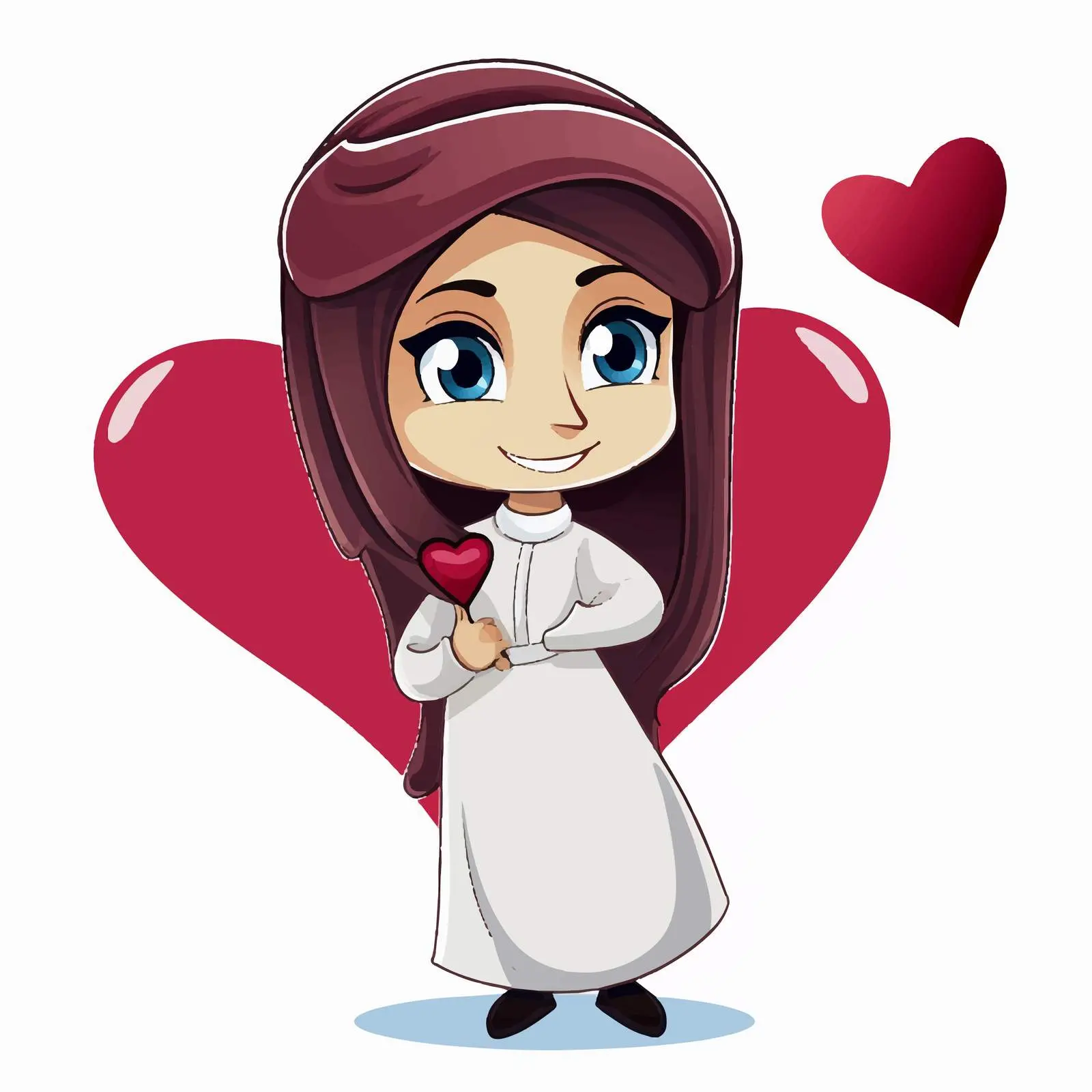 Qatar Patriotic Cartoon Vector Illustration Bundle – free vector format image from Dotvec