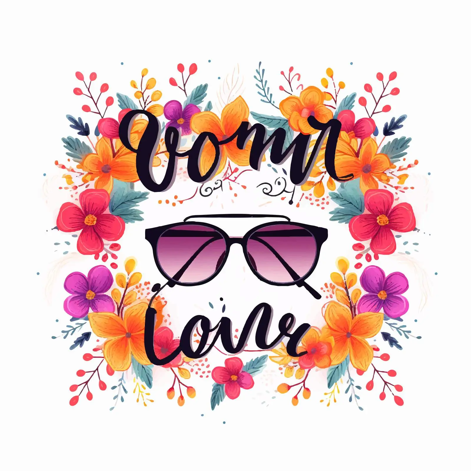 Love You Grandma Calligraphic Script Vector — free download from Dotvec