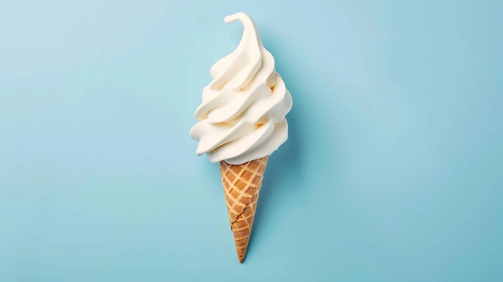 Minimalist Blue Ice Cream Cone — free download from Dotvec