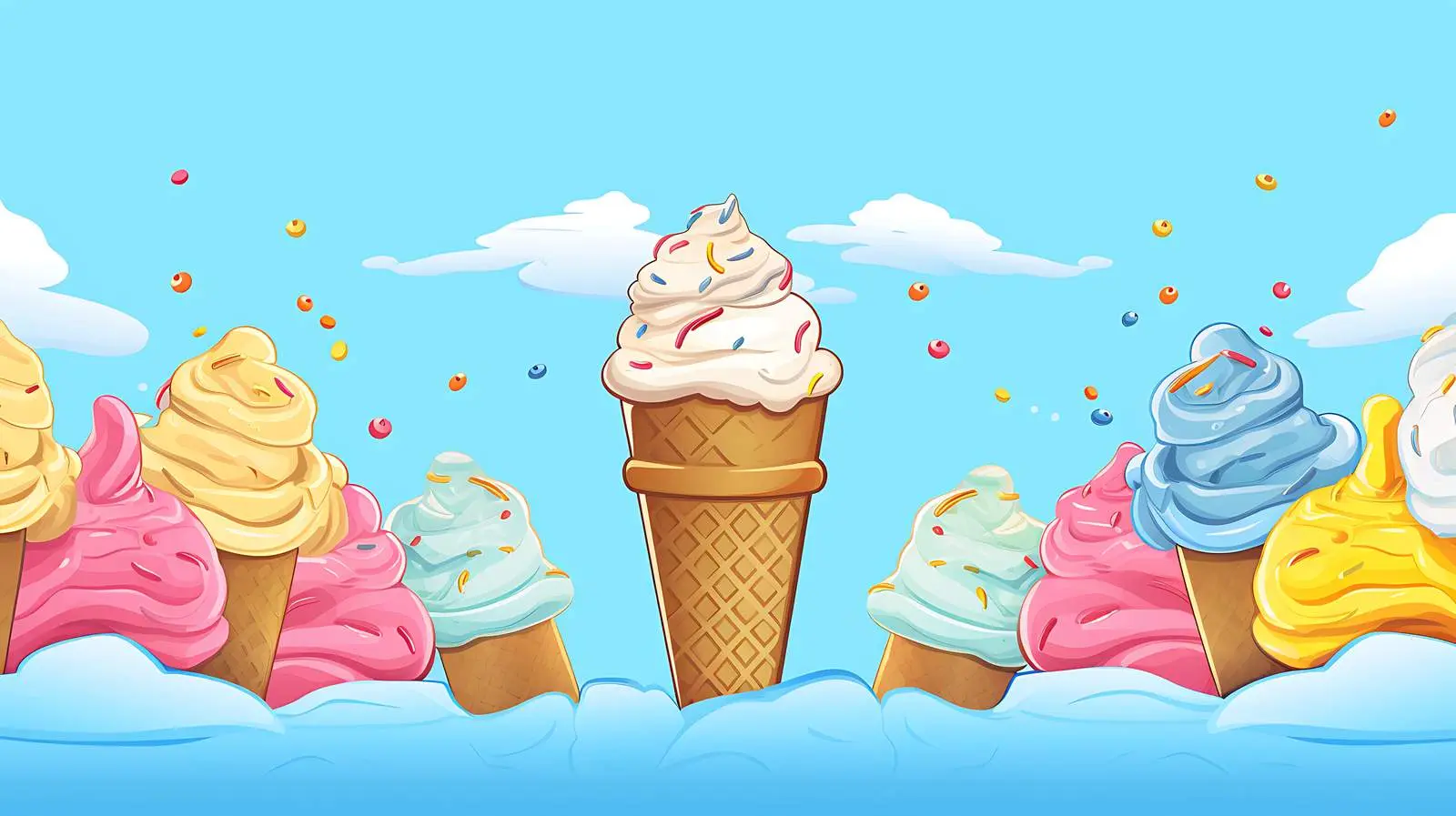 Vibrant Ice Cream Festival Poster Design — free download from Dotvec