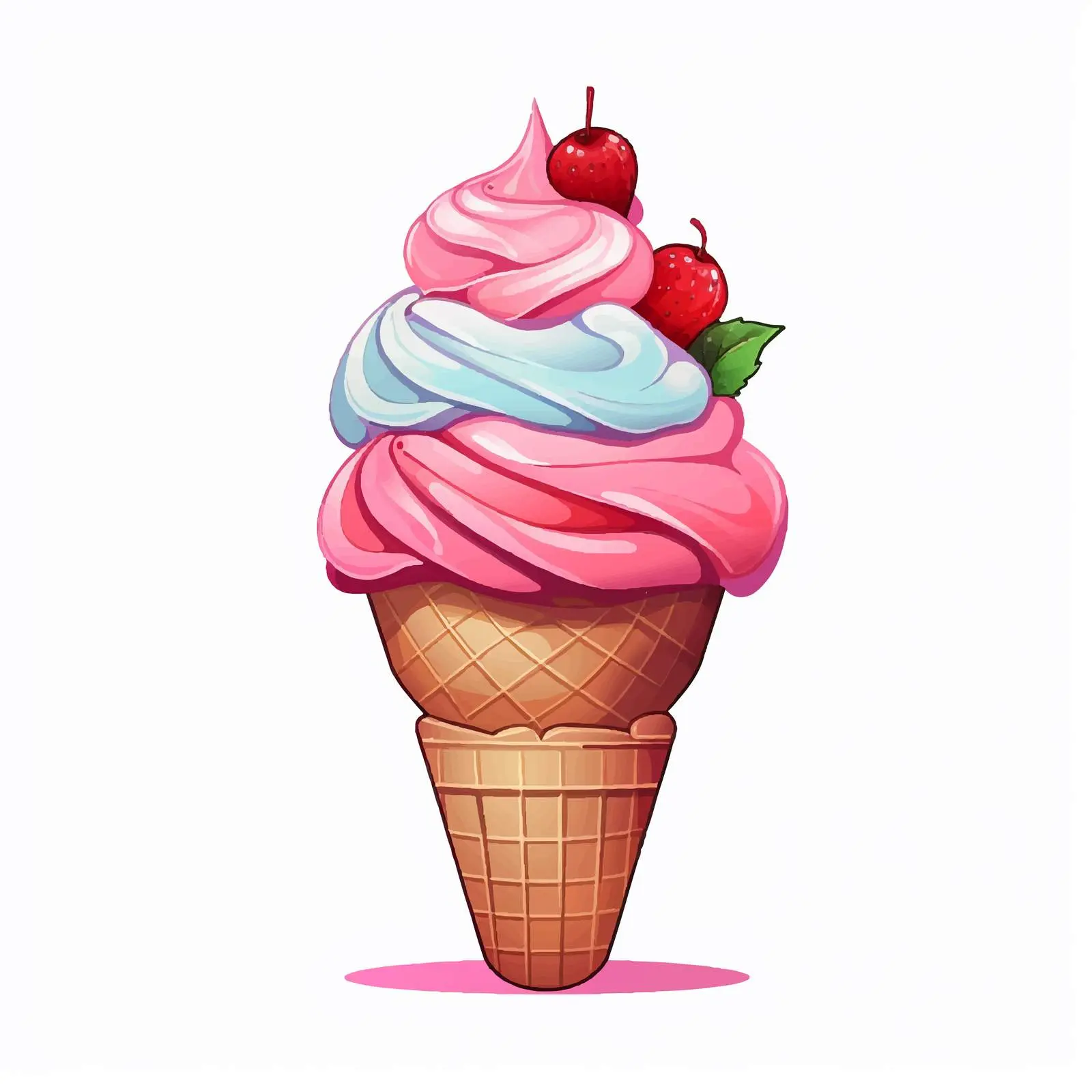 Isolated Line Art Ice Cream Vector Illustration — free download from Dotvec