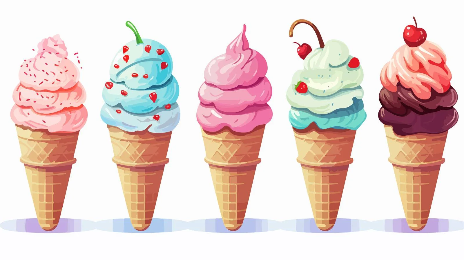Delightful Cartoon Ice Cream — free download from Dotvec