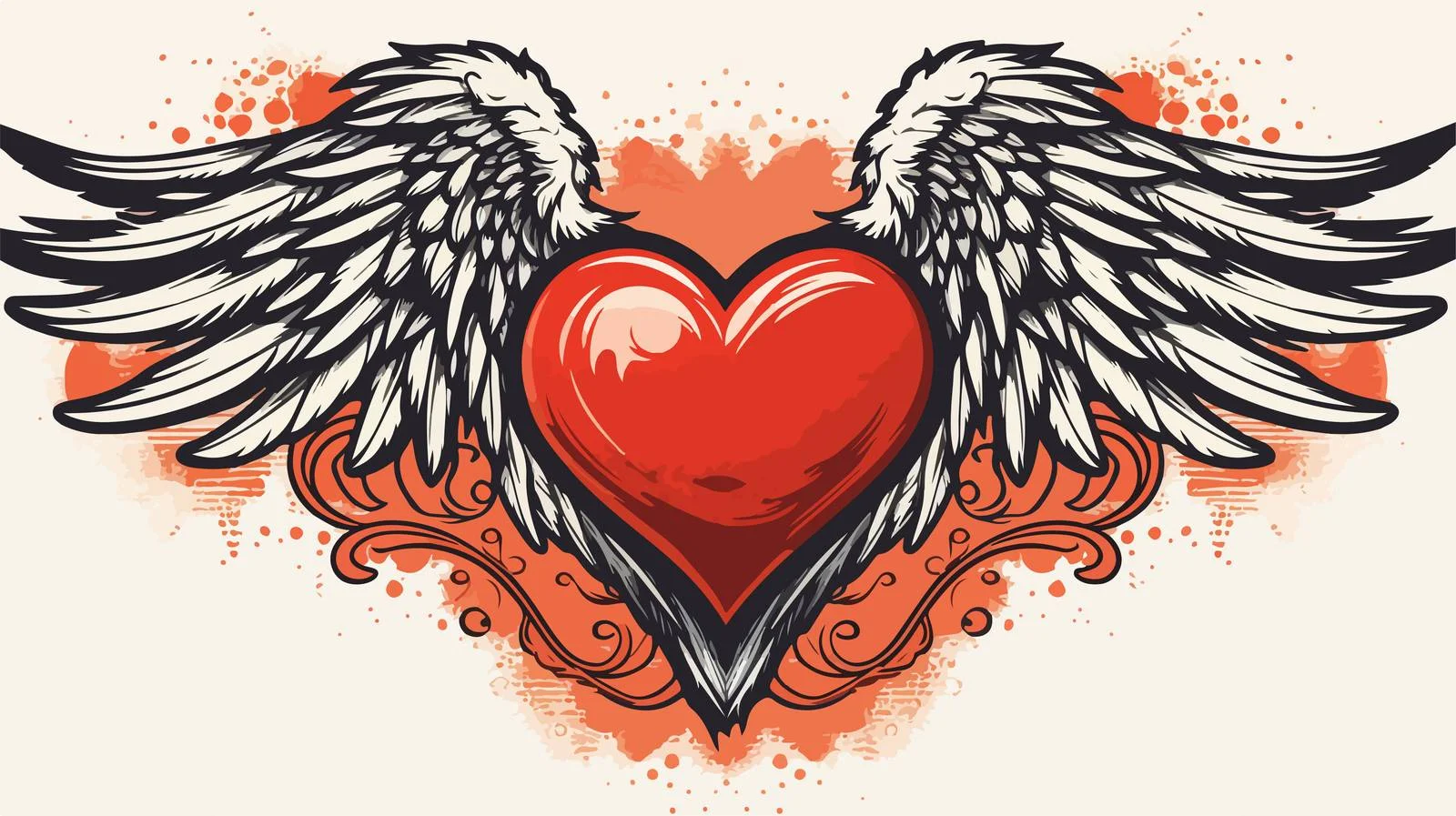 Distressed Sticker Tattoo Style Image with Letters — free download from Dotvec