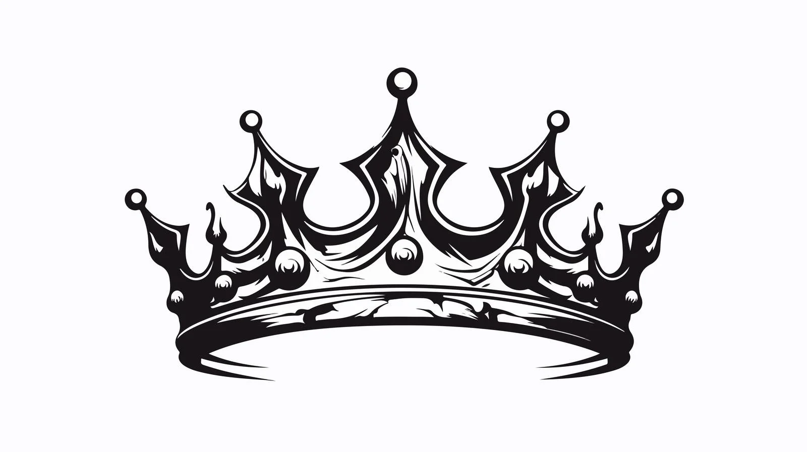 Royal Crown Tattoo Illustration — free download from Dotvec