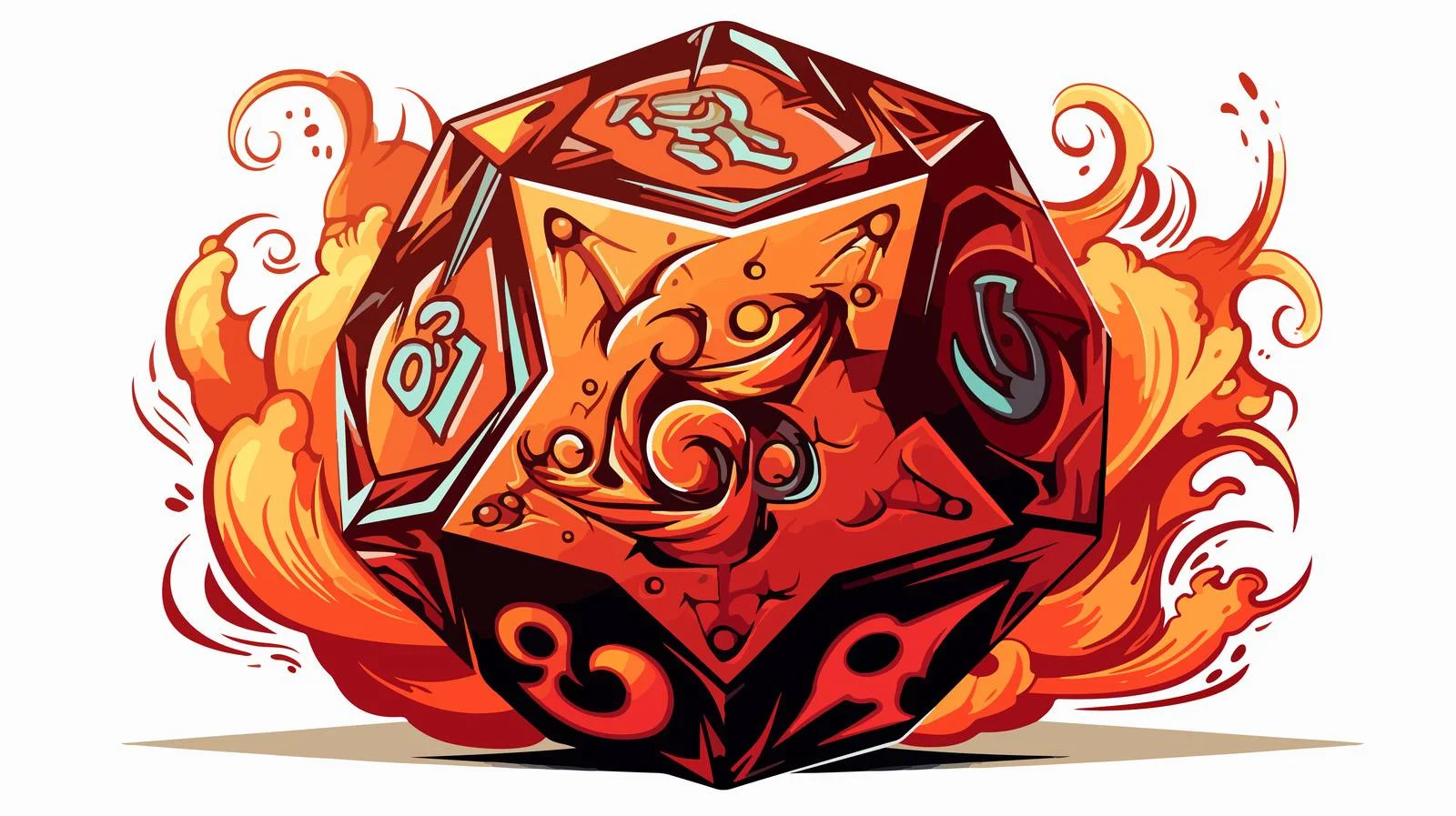 Iconic D20 Tattoo Stock Vector Image — free download from Dotvec