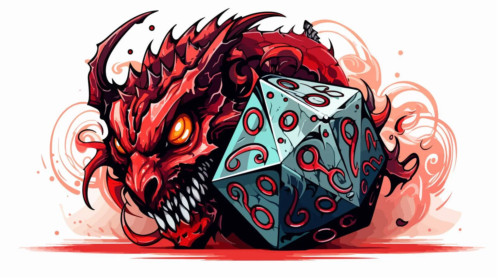 D20 Dice Tattoo Vector Illustration — free download from Dotvec