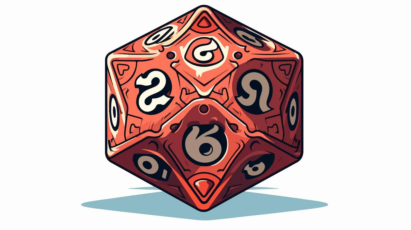 Tattoo Style D20 Dice Vector Image — free download from Dotvec