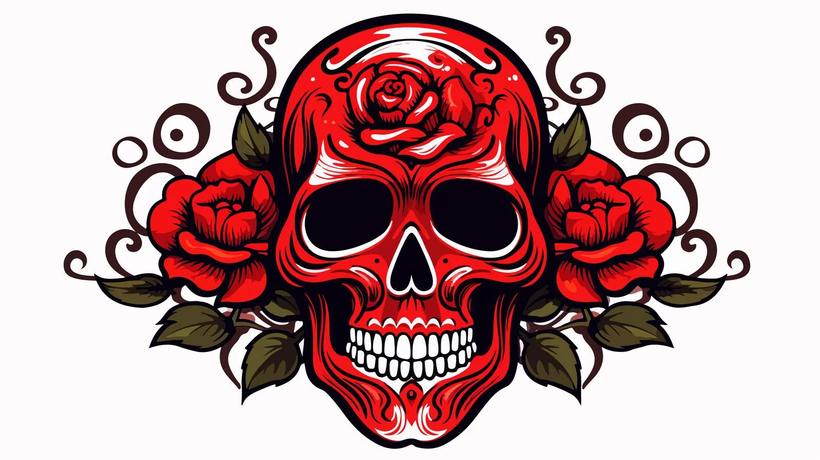 Skull Tattoo Illustration — free download from Dotvec