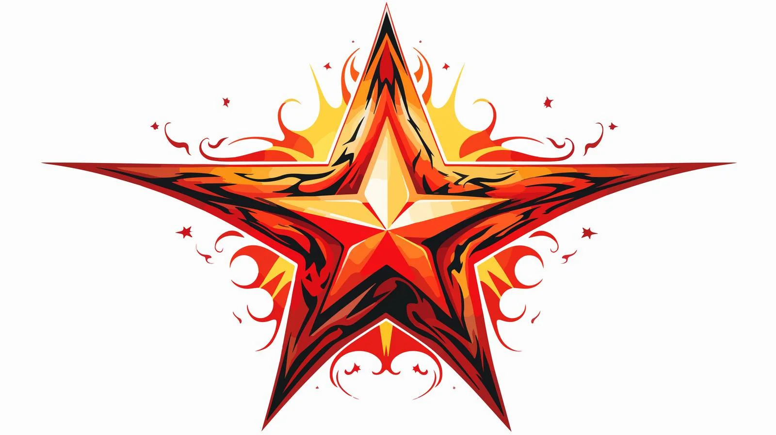Iconic Tattoo Style Star Illustration — free download from Dotvec