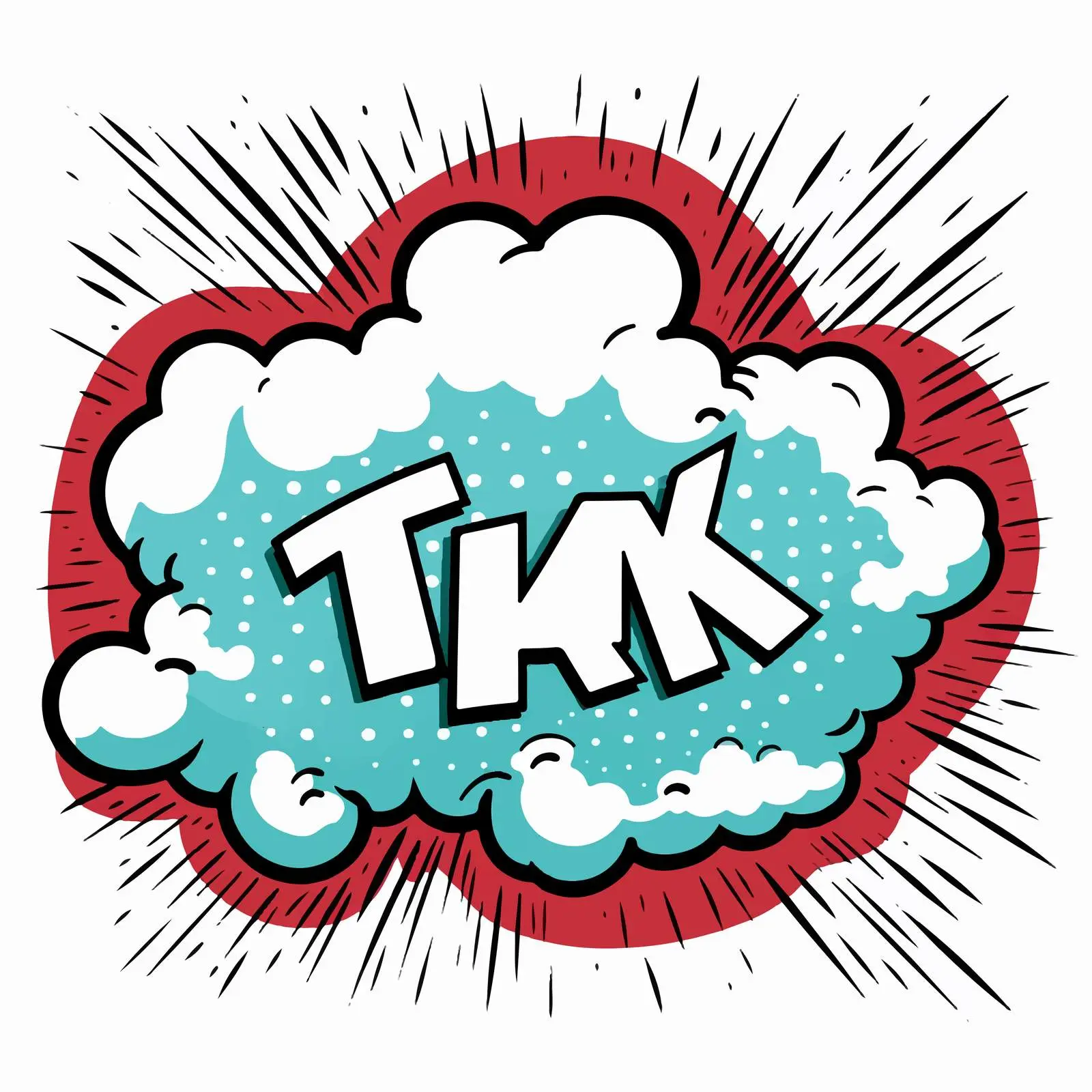 Comic Cloud Explosion Isolated on White Background — free download from Dotvec