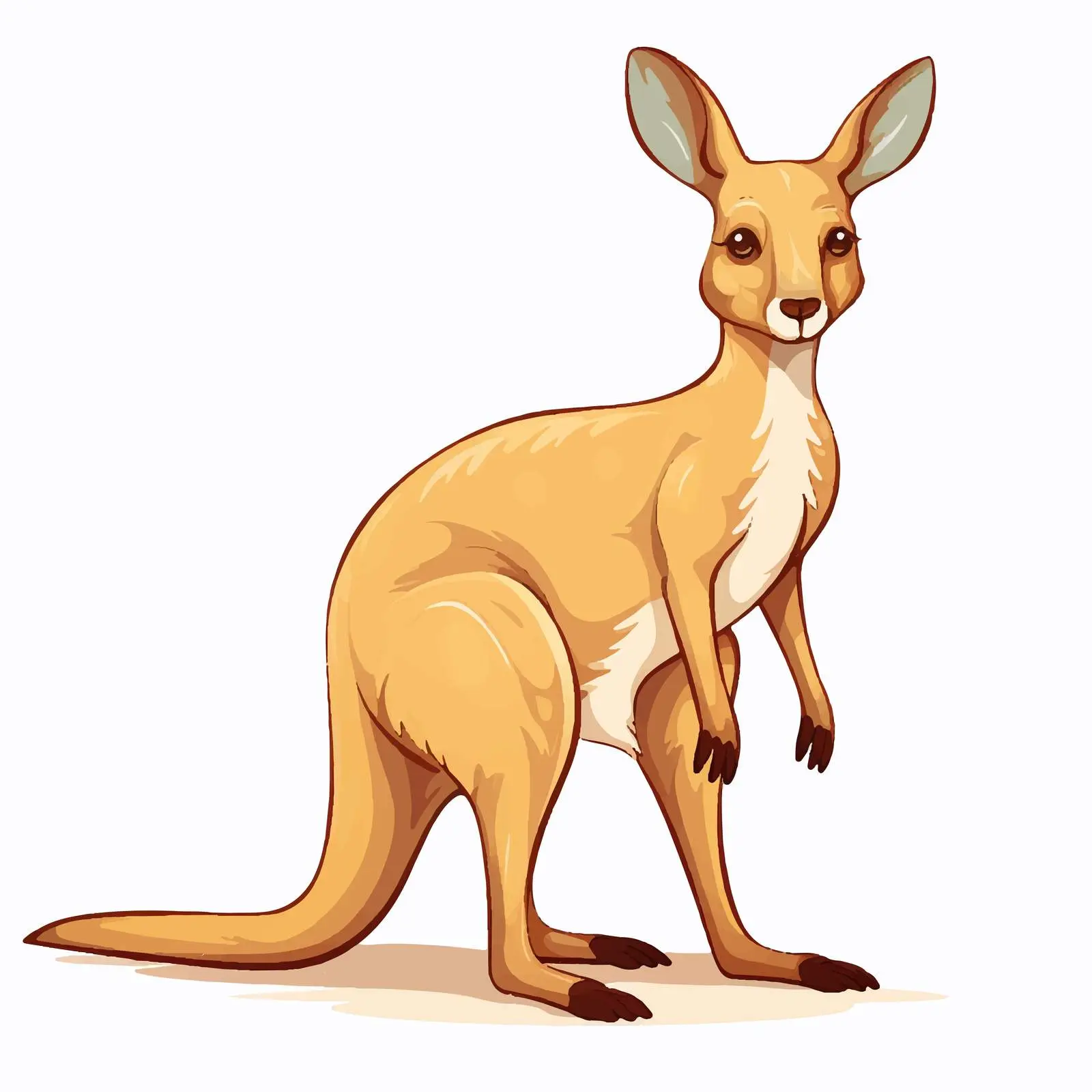 Cartoon Kangaroo Vector Illustrations Collection – free kangaroo image from Dotvec