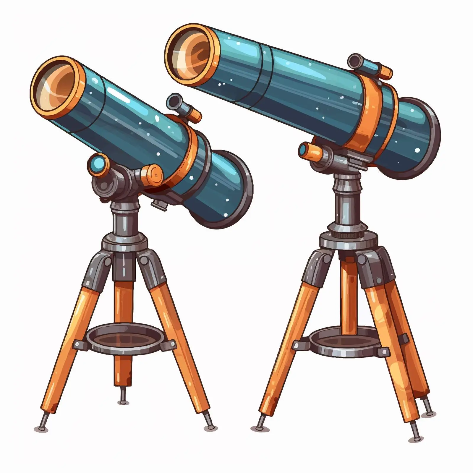 Illustration of Telescopes and Binoculars — free download from Dotvec