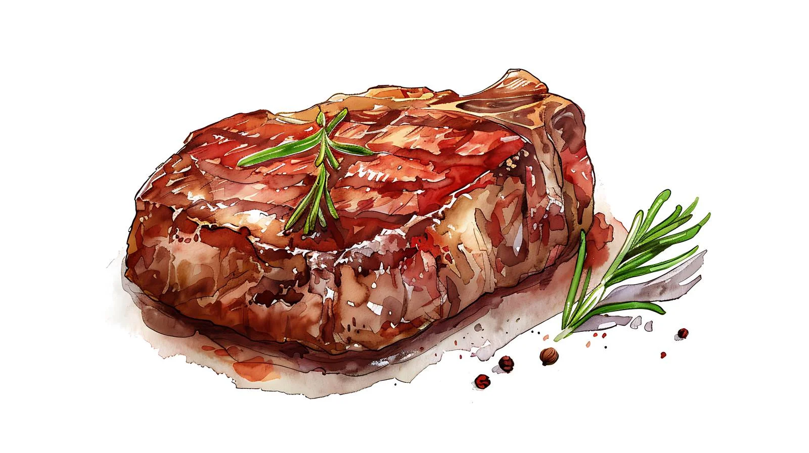 Succulent, Juicy Steak Isolated on White — free download from Dotvec