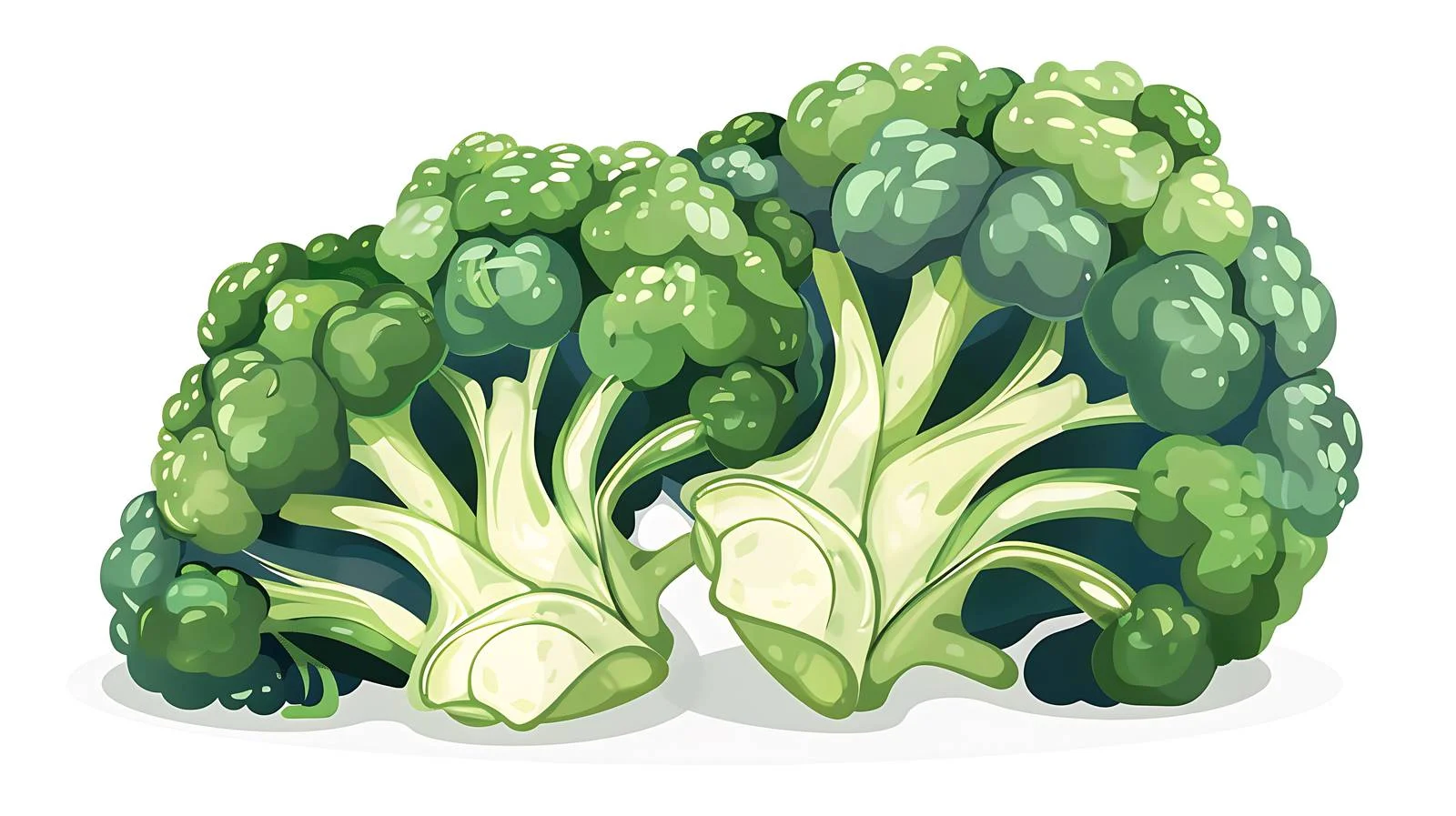 Broccoli Illustration on White Background — free download from Dotvec