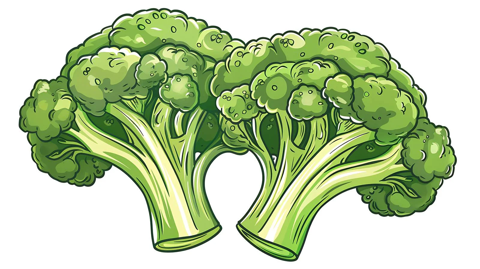 Broccoli on White Background — free download from Dotvec