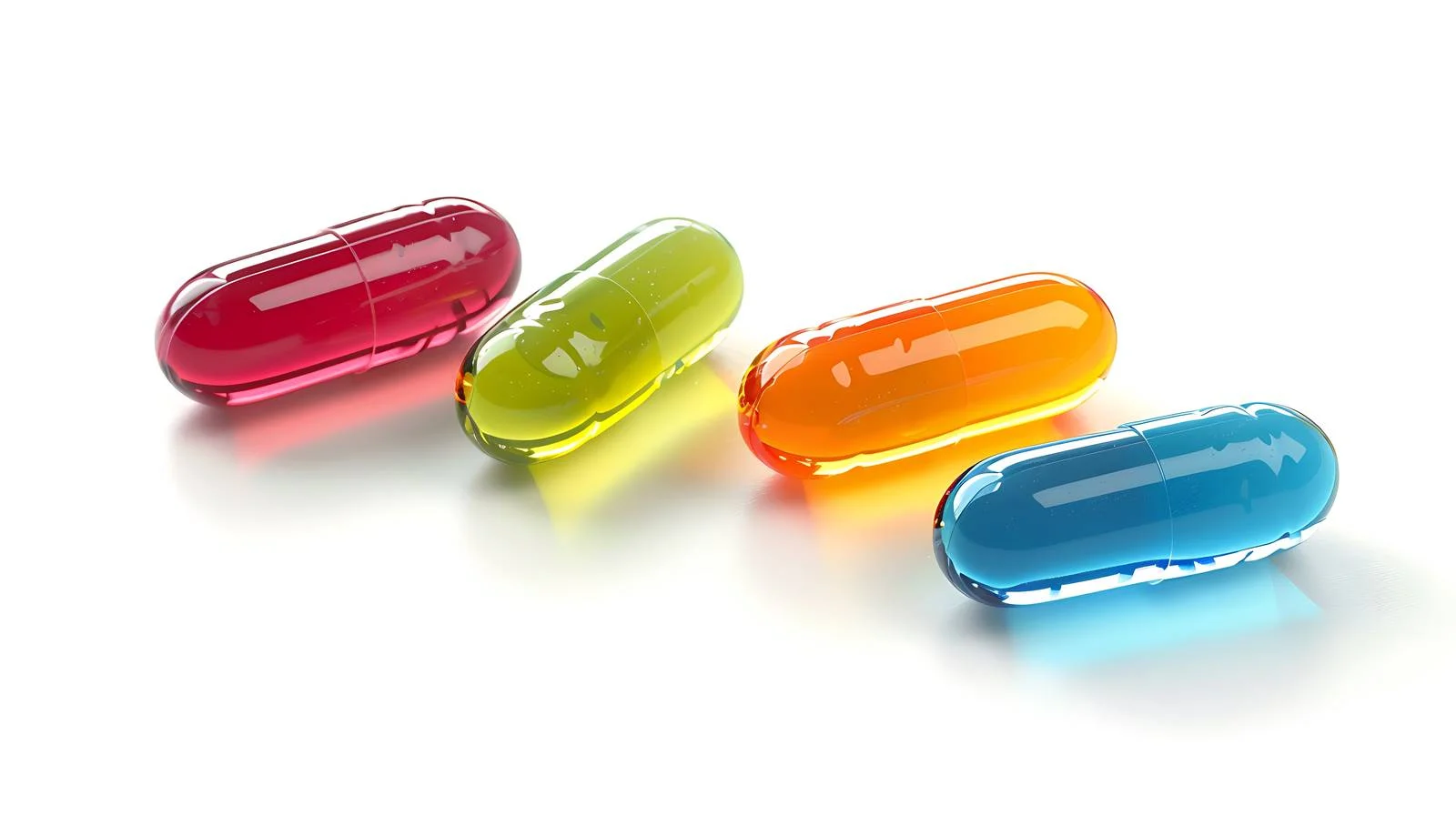 Vibrant Pills on White Background — free download from Dotvec