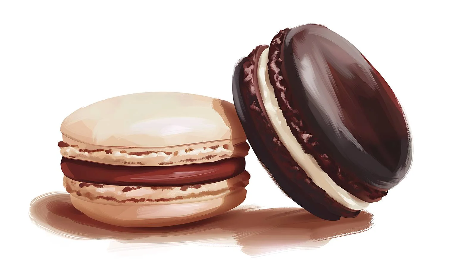 Delicious Macaron Dessert Illustration — free download from Dotvec