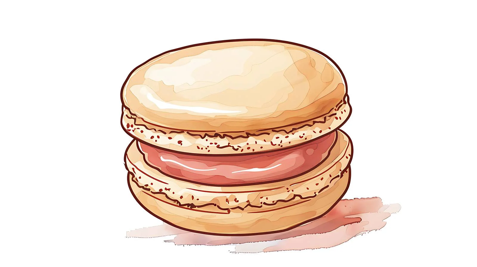 Macaron Dessert on White Background — free download from Dotvec