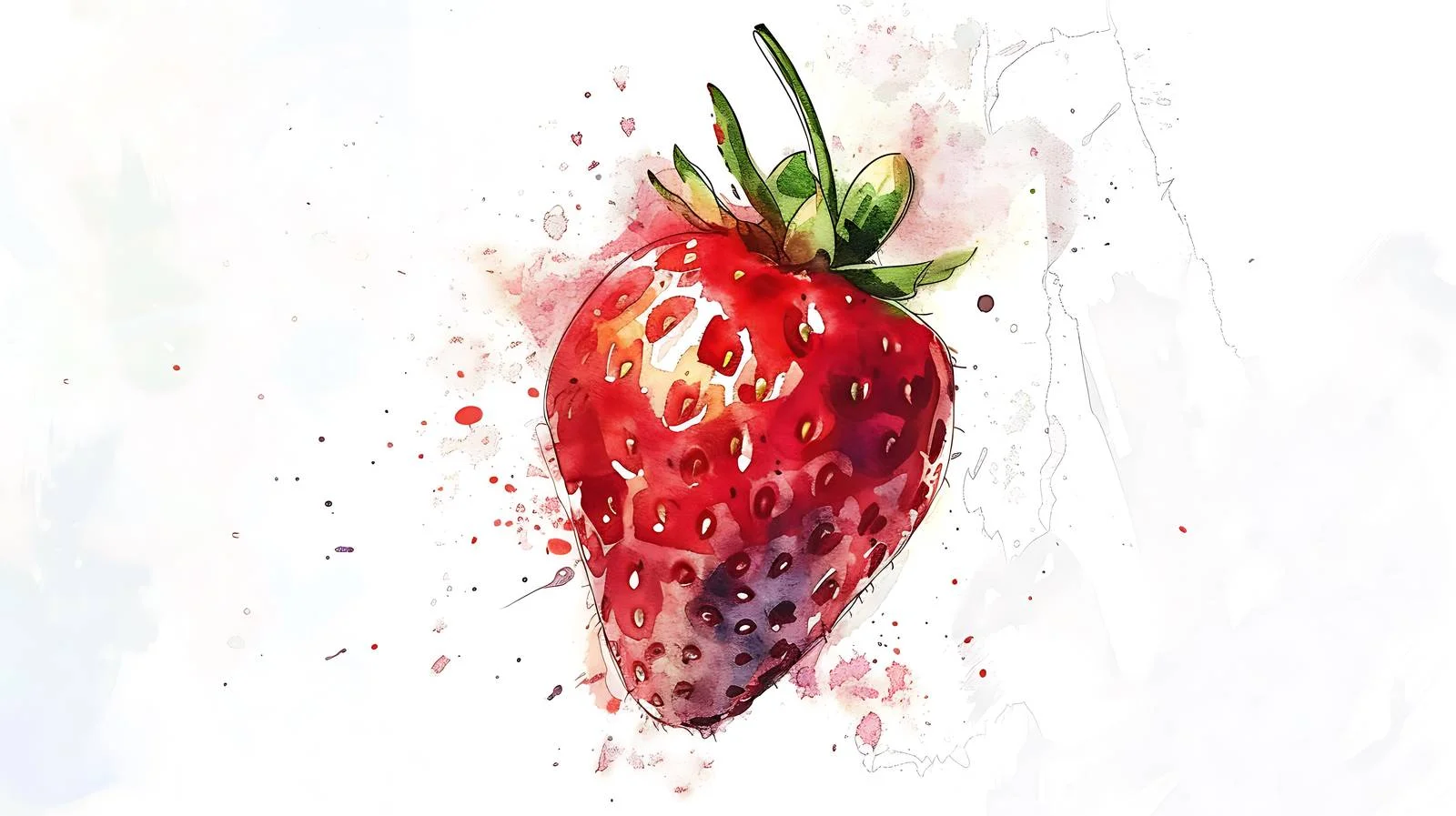 Isolated Strawberry on White Background — free download from Dotvec
