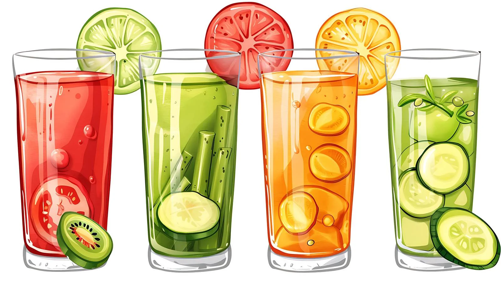 Vegetable Juice Illustration — free download from Dotvec