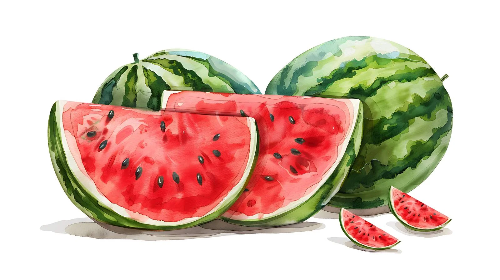 Watermelon on White Background — free download from Dotvec