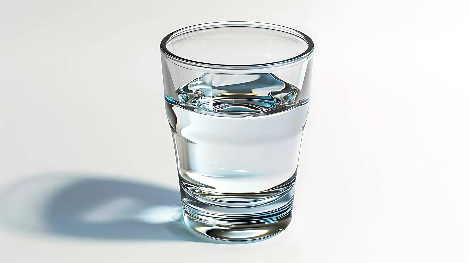 Glass of Water on White Background — free download from Dotvec