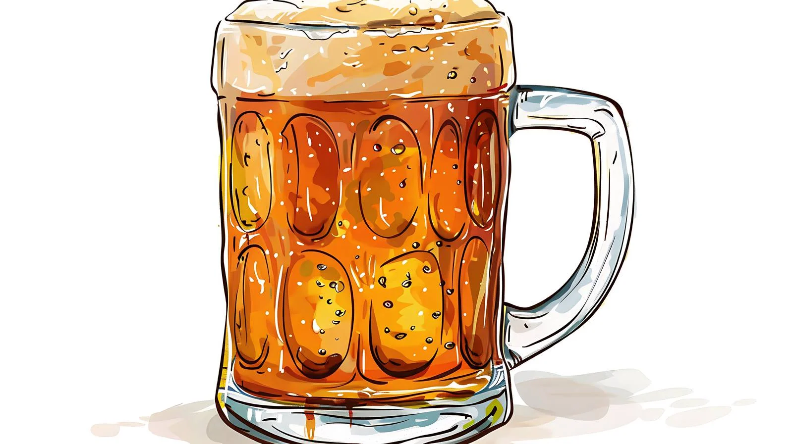 Beer Illustration on White Background — free download from Dotvec