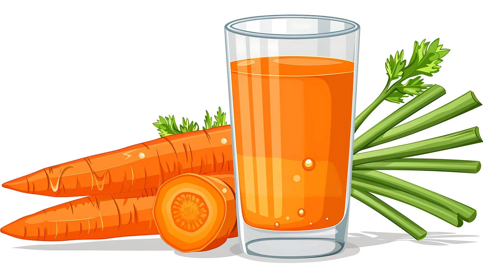 Carrot Juice on White Background — free download from Dotvec