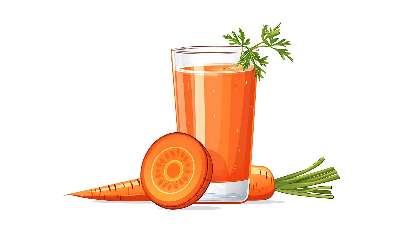 Carrot Juice Bottle Isolated on White — free download from Dotvec