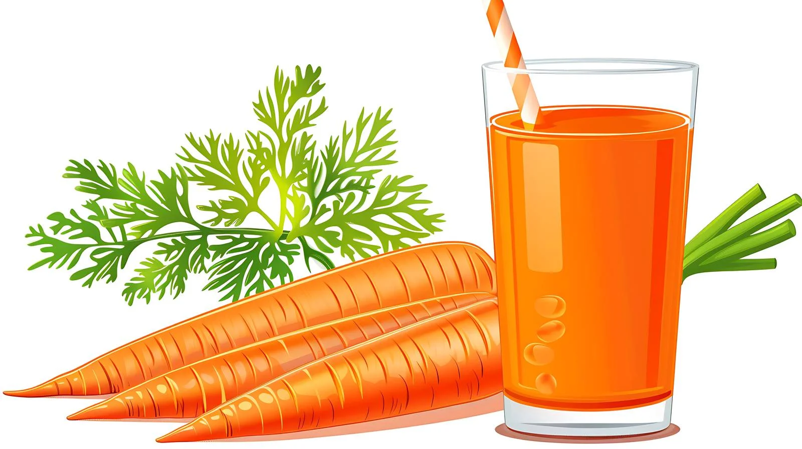 Vibrant Carrot Juice on White Background — free download from Dotvec