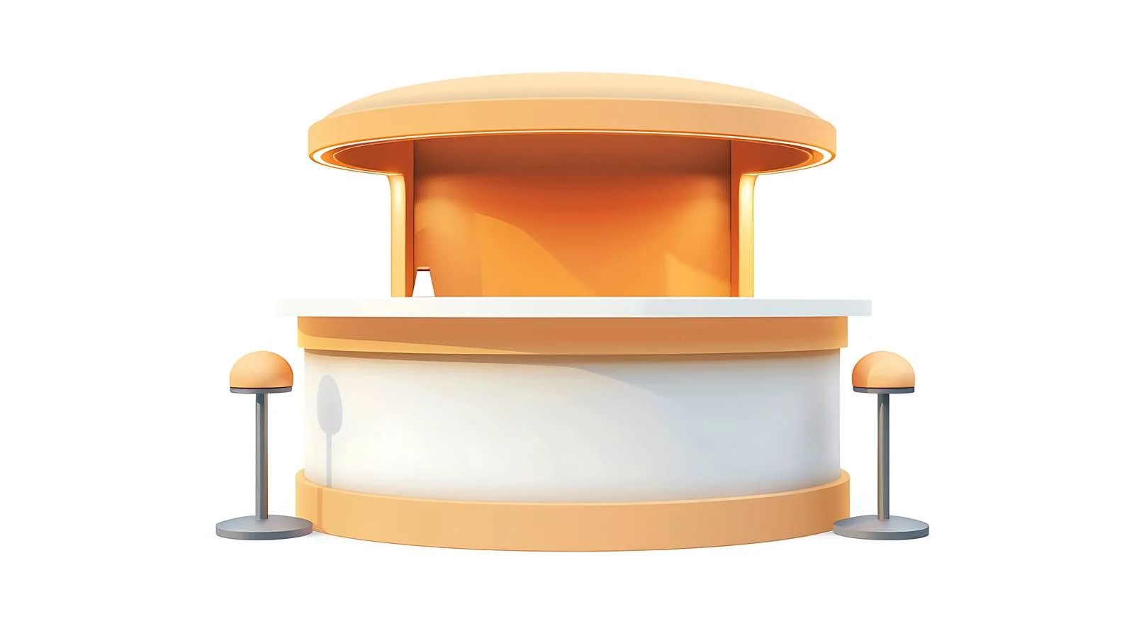 Circular Booth Background Material Illustration — free download from Dotvec