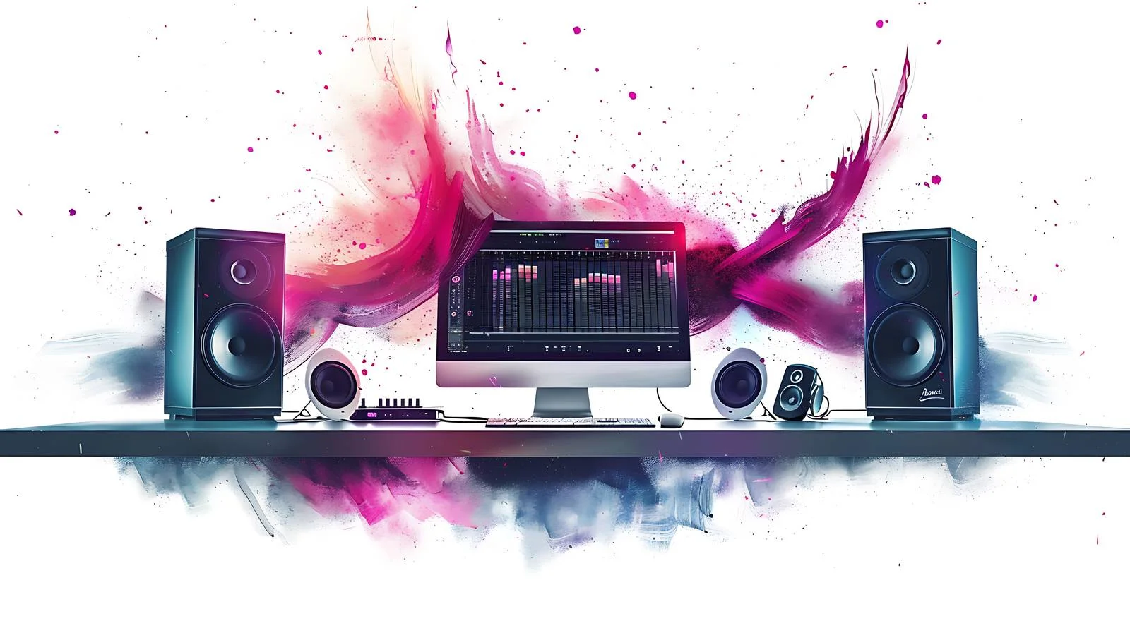 Computer Sound Effect Illustration — free download from Dotvec