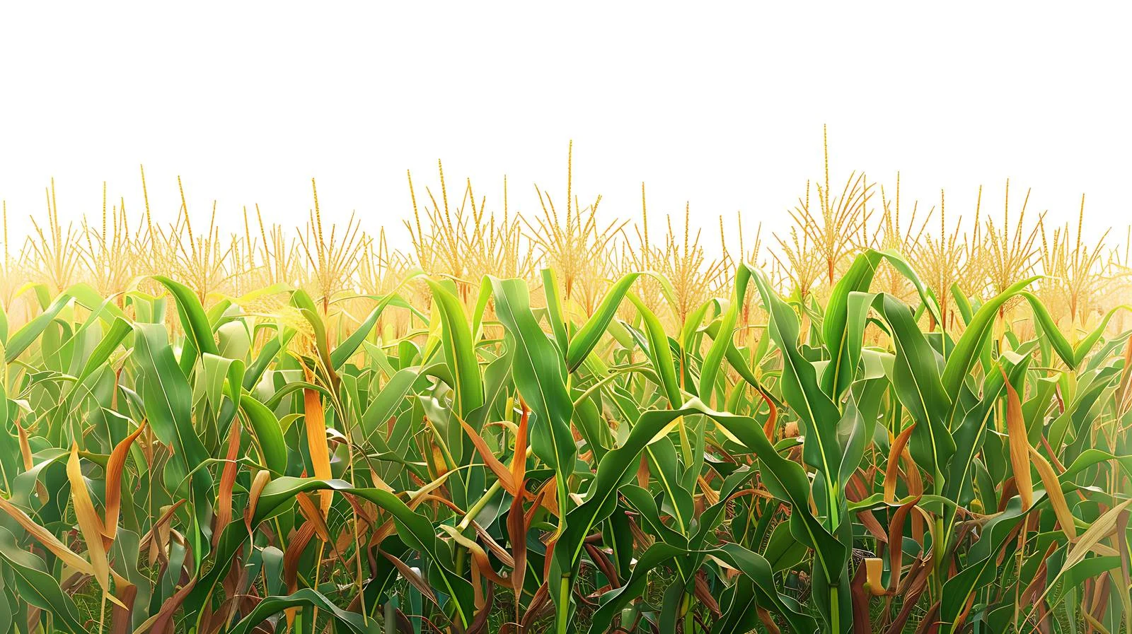 Rural Cornfield on White Background — free download from Dotvec