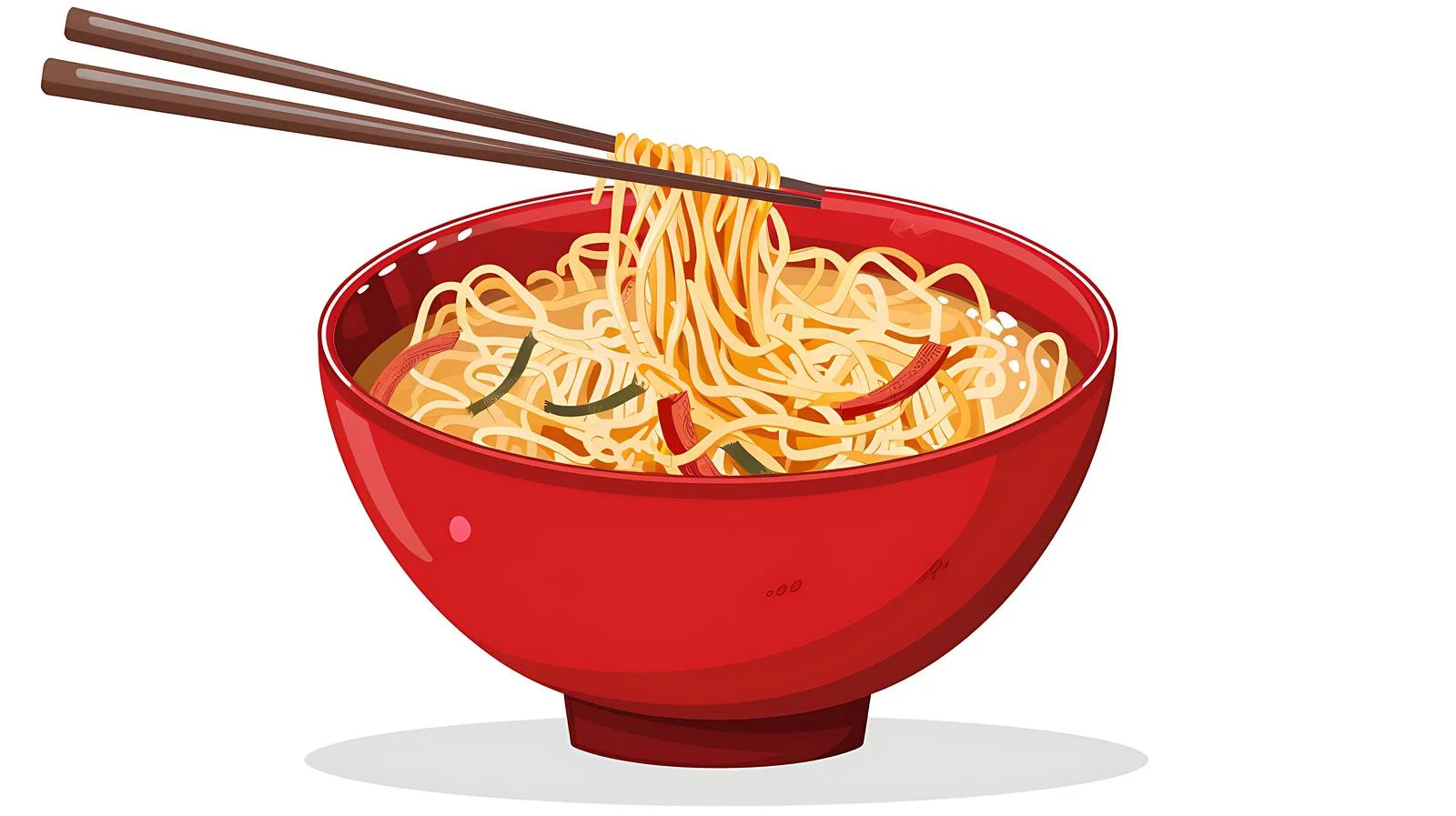 Gourmet Instant Noodles on White Background — free download from Dotvec