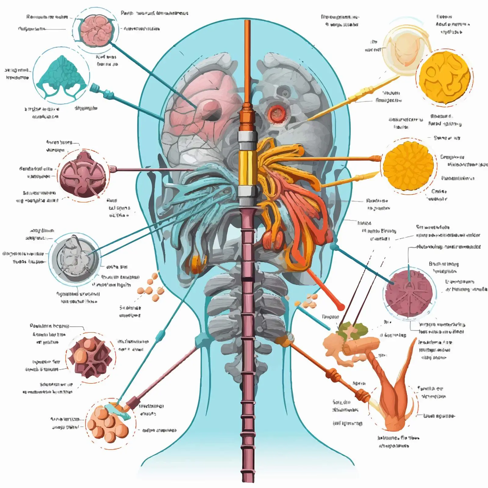 Educational Aspects of Human Respiration Illustration — free download from Dotvec