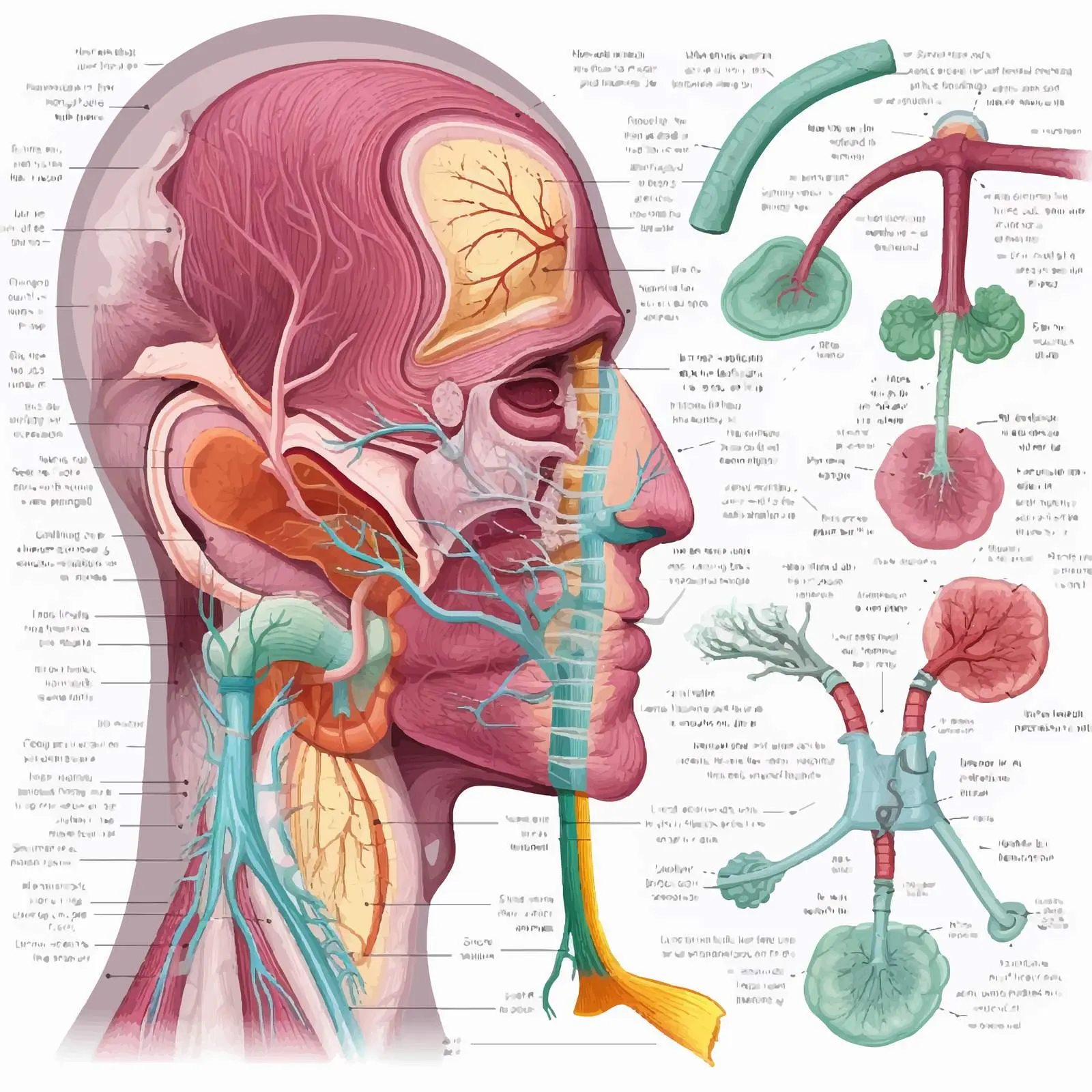 Educational Aspects of Human Respiration Illustration – free oxygen image from Dotvec