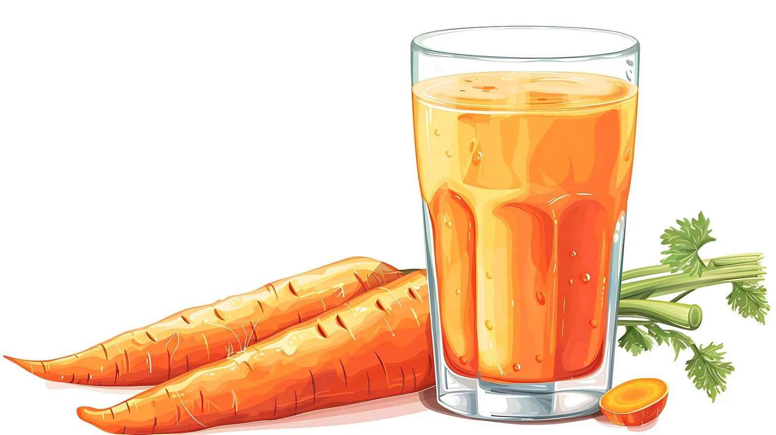 Vibrant Carrot Juice Illustration — free download from Dotvec