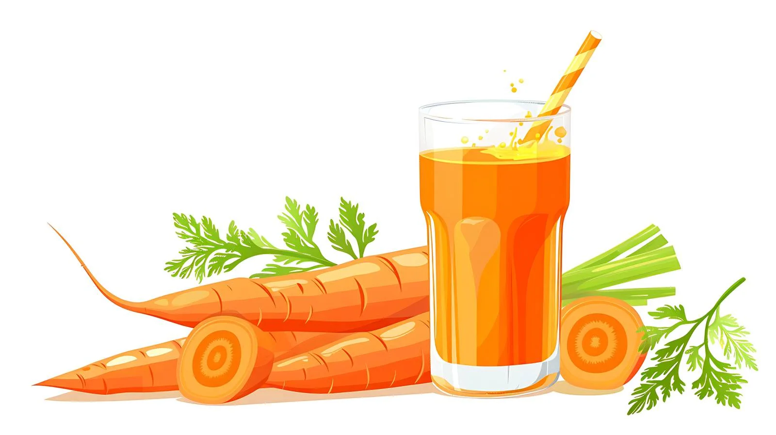 Vibrant Carrot Juice Illustration — free download from Dotvec