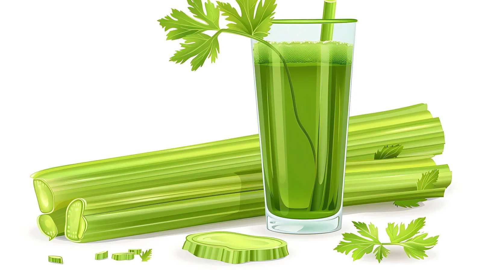 Fresh Celery Juice Illustration — free download from Dotvec