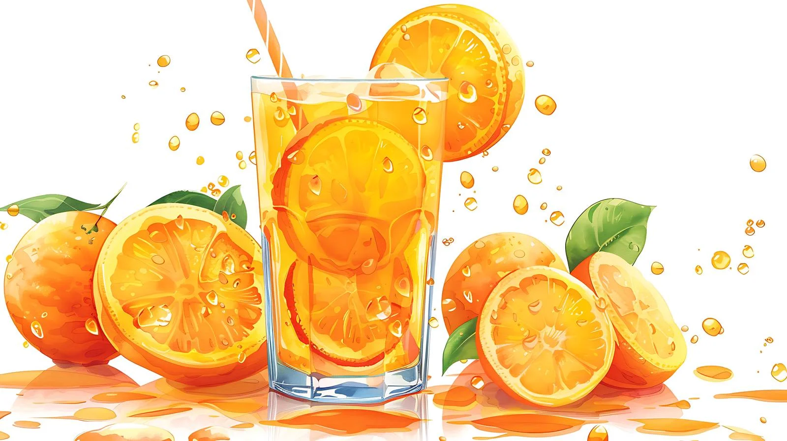 Vibrant Orange Juice Illustration — free download from Dotvec