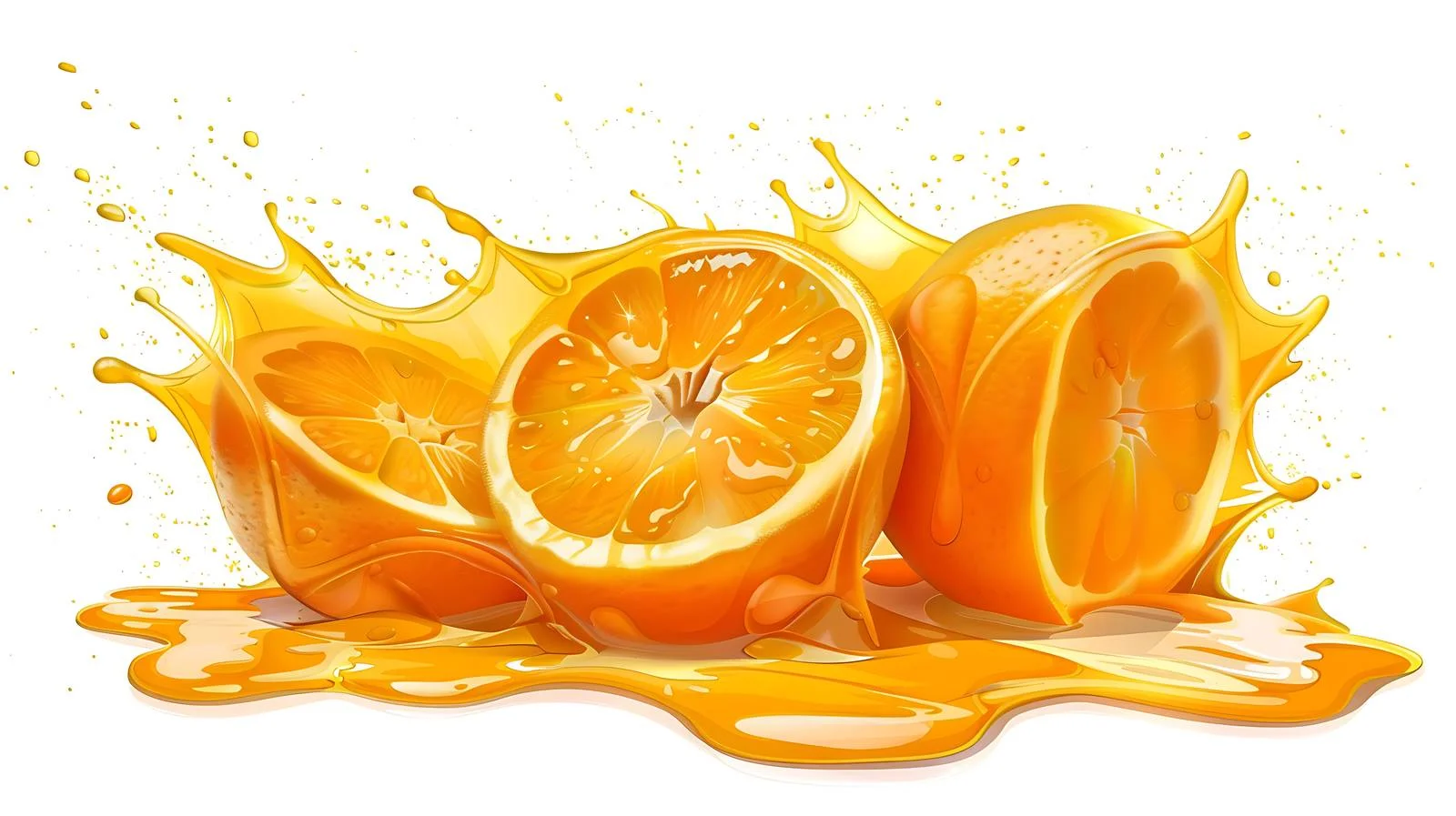 Freshly Squeezed Orange Juice Illustration — free download from Dotvec