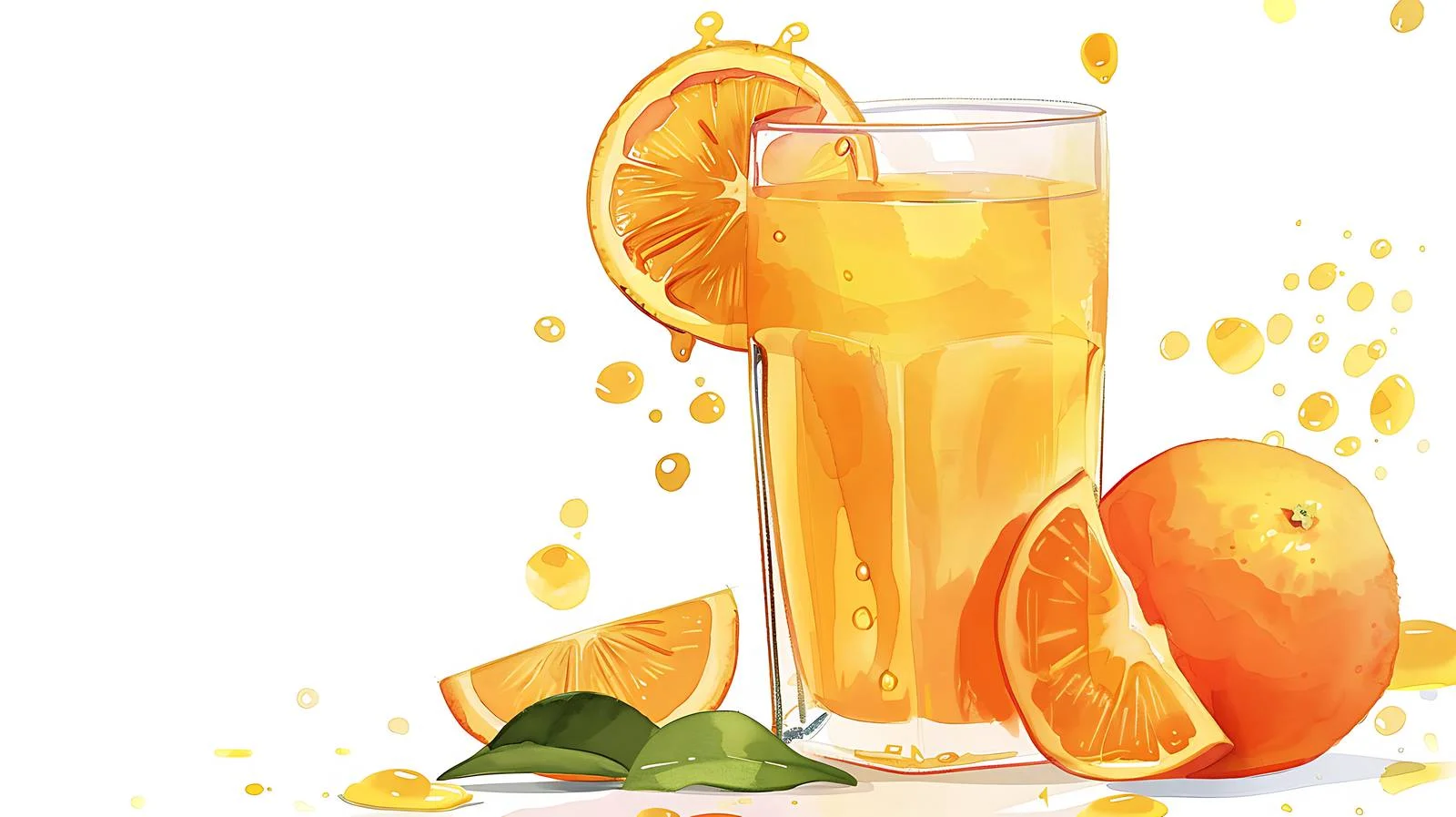 Squeezed Orange Juice Illustration — free download from Dotvec