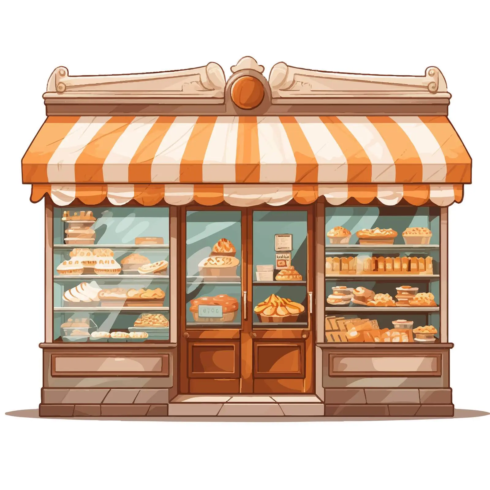 Charming Bakery Shop Vector Illustration — free download from Dotvec