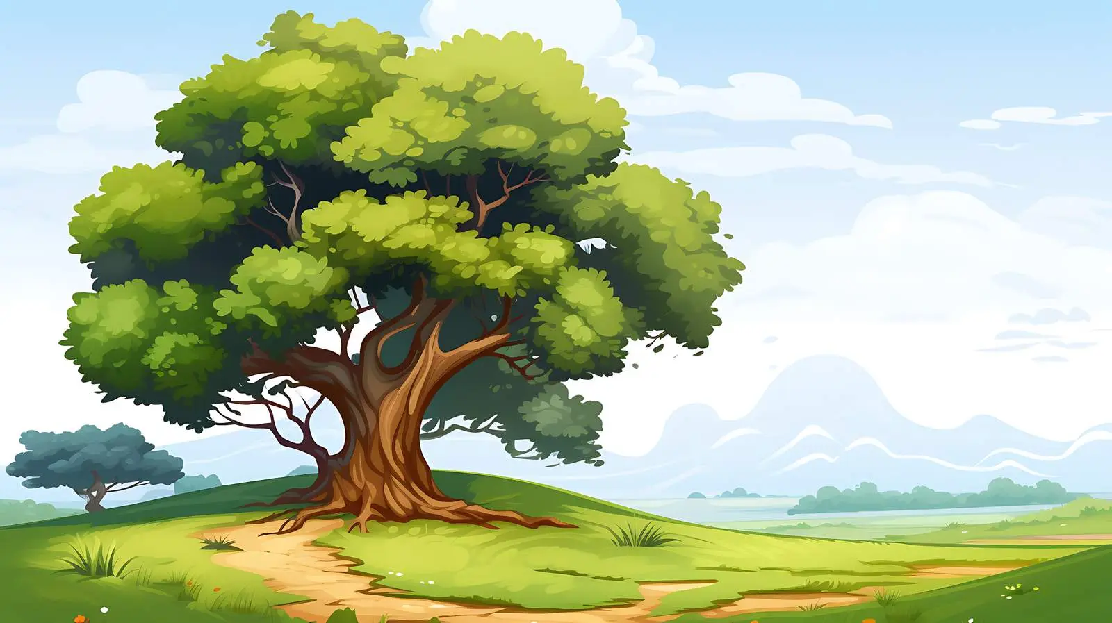 Serene Landscape Tree — free download from Dotvec