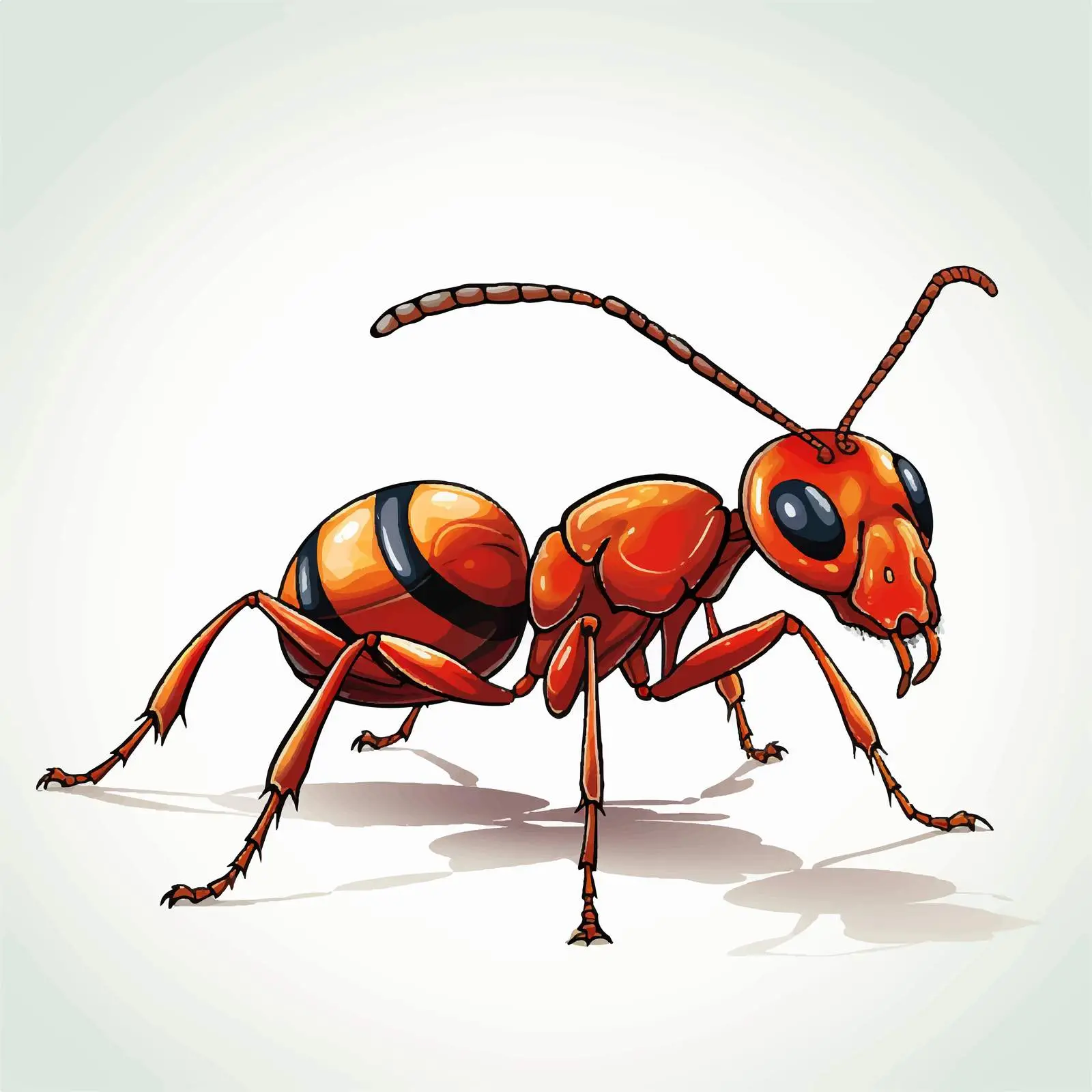 Big Ant Vector Illustration on White Background — free download from Dotvec